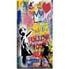 canvashop quadri Moderni Soggiorno Banksy Bambina con palloncino 60x30 cm | Quadro Su Tela Canvas, Stampe Da Parete, Graffiti Street Art, pop art, Balloon girl