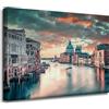 GP TONER Quadro su tela Architettura Venezia Italia 40X30 cm Città Fiume