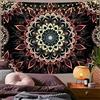 Yugarlibi - Arazzo con mandala, stile indiano / bohémien / hippie, decorazione murale, telo da parete, loto rosa, tappezzeria estetica per camera da letto, dormitorio, 150x130cm