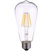 ANTYX Lampadina 12v E27 6W Vintage Edison LED, LED 24v ST64 Antica Lampada a incandescenza Sostituisce 60W 2700K AC/DC 12-36V for energia Solare Luce e Fuori dalla griglia, 1pcs