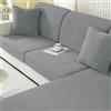 Ystyle Copriseduta Divano Elasticizzato, Universale Copricuscini Divano, Sofa Seat Cover, Copri Seduta Divano Antigraffio, Copridivano Cuscini, Coprisedile Divano (Grande 1 Posto, Grigio Chiaro)