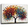 Printerland Quadro Moderno Camera da letto ALBERO della VITA Astratto Quadri moderni soggiorno da Parete XXL grande Stampa su tela Canvas Decorazione Murale muro Arredo Salone (12, 70x100 cm)