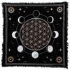 INDIAN CONSIGNERS Fasi lunari Tovaglia d'altare Stregoneria Stregoneria Tovaglia Alter Sacra Copritavolo Spirituale Sillabare Strega Diffusione dei Tarocch i24