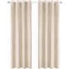 Ystyle Tende Per Interni In Velluto 2 Pezzi, 140x280 CM, Beige | Termiche Isolanti Anticaldo Tende Oscuranti per Interni per Camera da Letto e Soggiorno Moderno, Curtains con Anelli