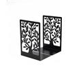 Generic Terminali per libri, fermalibri in metallo per scaffali decorativi, fermalibri per alberi per libri pesanti per ufficio cucina di casa, nero (1 paio / 2 pezzi, grande)