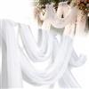 LUPATDY Tessuto in tulle, decorazione per matrimoni, tende da sfondo per matrimoni 3 x 1,6 m, velo, decorazione per feste, arco nuziale in tessuto, cerimonia, abito, abito con velo, velo per danza del velo