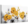 murando - Quadro Moderno per Soggiorno Grandi, Fiori Papavero, 120x40 cm | Chiodi Inclusi, 1 Pezzo, Stampa su Tela, Murale Arte, Resistenti Allo Sbiadimento, Produzione Europea