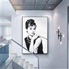 NIMCG Audrey Hepburn Ritratto Trucco Poster su Tela Wall Art Immagine modulare per pareti per Soggiorno (Senza Cornice) R1 50x70 CM