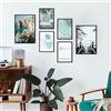 Nacnic ® - Set di 6 Stampe Fotografiche Arte a Roma - Poster Fotografici per Decorazione d'Interni - Stampe Decorative da Parete - Quadri Classici per Soggiorno Moderno