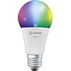 LEDVANCE Lampada LED intelligente con tecnologia WiFi, attacco E27, dimmerabile, colore della luce modificabile(2700-6500K), colori RGB modificabili,sostituzione per 75W, SMART+Classic,confezione da 1