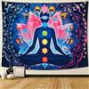 Betylifoy Arazzo di Sette Chakra Psichedelico Mandala - Yoga Meditazione Appeso a Parete Hippie Decorazione per Soggiorno Camera da Letto (Chakra, 148x200cm)