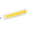 BVCL Lampadina LED R7S 118mm Non Dimmerabile 7.7W 850lm 230V, Equivalente 60W, COB Flip, Nessun Sfarfallio, Natural White 4000K