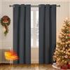 Ystyle Tenda Oscurante 100% Effetto Lino 2 Pezzi, 140×240 CM, Grigio | Termica Isolante Freddo e Caldo, Tenda Fonica Anti Rumore, Tende Natalizie Soggiorno Camera Letto Casa con Occhielli