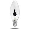 WRASYCA Lampadine A Risparmio Energetico Effetto Sfarfallio Vintage 3W Fiamma Fuoco Illuminazione E14 E27 Romanzo Candela Punta Lampada Tungsteno Arancione Rosso Led Lampadina Edison 4Pezzi Candela E14