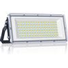 YIQIBRO Faretto LED da Esterno 100W 10000LM 6500K Faro LED Esterno, 1 Pezzi | IP67 Impermeabile Lampade LED con Trasformatore, 6500K Bianco Freddo Luce di Sicurezza Per Giardino Garage Fabbrica Stadio