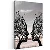 MuchoWow© Stampe Su Tela Quadro Soggiorno Quadri Camera Da Letto Moderni | 20x30 cm - Accessori Salotto Poster Da Parete Con Cornice DecorazioneSpiaggia - Mare - Persone - Albero - Arte moderna