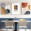 TROYSINC Set di 3 poster Morandi, quadri a geometria astratta, poster d'arte nordica, quadri su tela senza cornice, arte murale moderna e semplice (Stile A, 40 x 50 cm)