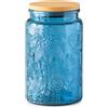 ANSQU Barattolo di vetro vintage, da, con coperchio, barattolo colorato per cucina, dispensa, barattolo in vetro per alimenti, per caffè, tè, caramelle, biscotti, zucchero (Blu 1, 1000 ml)