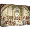 canvashop Quadro Raffaello Sanzio Scuola Di Atene 70x50 cm | Stampa Su Tela Canvas, Quadri Moderni, Camera Da Letto, Arte Arredo Casa