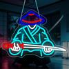 RuCvixkt Segno Neon Samurai per Decorazione Murale, Luci LED Anime Samurai Giapponesi per Bar, Stanza da Gioco, Stanza degli Uomini, Club, Vetrina, Camera da Letto Regalo per Ragazzi
