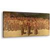 Artenor Quadro Pellizza Giuseppe Il Quarto Stato, 130 x 65 cm - Made in Italy, Quadri Moderni Soggiorno, Camera da Letto, Cucina, Poster da Parete, Decorazioni Casa