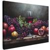 MuchoWow© Quadro Moderno Soggiorno Decorazioni Da Parete Quadri Su Tela Da | 70x50 cm - Salotto Grandi Foto Con Cornice Stampe Su Tela Camera Da Letto Vino - Frutta - Natura morta