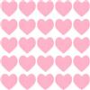 QUARKZMAN Cuore in Feltro Pom Pom Cuori per Decorazioni Creazione San Valentino 3cm x 3cm per Decorazioni Domestiche Feste Artigianato Arte, Rosa, Confezione da 100