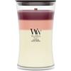 WoodWick Candela profumata | Candela a clessidra grande | Lush Nectar | Regali perfetti per donne