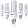 Aigostar - Confezione da 5 Lampadine a LED E27 9W, Luce Bianca Fredda 6500K, 840 lm,Angolo di 360°, Non Regolabile,LED Lampadina B5 T3 3U