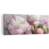 ARTTOR Quadri Moderni su Tela 120x50 cm Stampe da Parete Botanica Fiori - 5975 | Peonie Classicismo Quadro Decorativo Grande 1 pezzo Soggiorno Camera da Letto Arte da Parete Decorazione da Parete ARTTOR