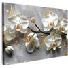 MuchoWow© Quadro Moderno Soggiorno Decorazioni Da Parete Quadri Su Tela Da | 90x60 cm - Salotto Grandi Foto Con Cornice Stampe Su Tela Camera Da Letto CasaFiori - Orchidea - Astratto - Moderno
