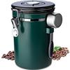 Frasheng Barattolo per caffè,Barattolo caffè Ermetico,Contenitore Caffè Acciaio Inox,Lattina di caffè sottovuoto con Un Quadrante della Data e Cucchiaio,per Conservare Il caffè Fresco in Chicchi,Noci