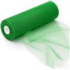 Qnbonrich Rotolo di tulle Orangza, 30 cm x 92 m, nastro in tulle, decorazione per matrimoni, tessuto, tulle, tessuto al metro, organza per fai da te, artigianato, pompon, archi, decorazioni per feste (verde)