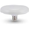 V-TAC - Lampadina a LED, 15 W, E27, UFO F150, 3000 K, luce bianca calda