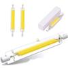 Homesally Lampadina R7S 118mm LED Dimmerabile 30W, Lampadina Lineare 30W R7S Equivalente a Lampada Alogena 300W, Bianco Caldo 3000K, 3000LM, 360 Gradi Proiettore, Lampada Parete,Cool white 2pcs,118mm 30W