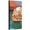 Wallazz Quadro su Tela Puglia - Quadri Moderni Soggiorno - Bari, Taranto, Lecce, Gallipoli, Foggia - Stampa su Tela Canvas HD - Quadro Moderno Soggiorno 70x140 cm