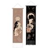 PLIGREAT Confezione da 2 Boho Sun Moon Arazzo Vintage Verticale Appeso A Parete con Nappe Arazzo Estetico Da Parete per Camera Da Letto Soggiorno Appeso A Parete Home Art Decor