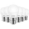LVWIT Lampadine LED Attacco B22 Forma G45, 6.5W Equivalente a 60W, Luce Bianca Fredda 6500K, Flusso Luminoso 806Lm, Risparmio Energetico, Non Dimmerabile, Pacco da 6 Unità
