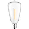 Generico Lampadine LED di Ricambio E12 1W Lampadine a filamento Antico per la casa Lampade LED Trasparenti infrangibili per Illuminazione Esterna (110 V, ST38 2200 K_15 Confezioni di lampadine
