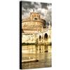 Wallazz Quadro su Tela Lazio - Quadri Moderni Soggiorno - Roma, Colosseo, Trastevere, Ponte Milvio - Stampa su Tela - Quadro Moderno Soggiorno 50x100cm