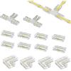 Amefil 2 Pin 8mm COB LED Strip Connettore Senza Saldatura o Fessure Angolo a L Connettore T Adatto per Strisce LED COB Monocolore