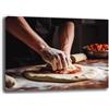Printerland Quadri Moderni PIZZA Pizzeria Ristorante PUB Quadro moderno su tela da Parete XXL grande Stampa su tela canvas Sala Pranzo Decorazione Murale muro Arredo Cucina (70x100 cm, 5)