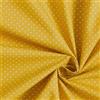 Generico Tessuto Cotone 100% a Pois- 100 cm x 148 cm Stoffa per Cucito, Tessuti al metro, Stoffa cotone al metro, Cotoni per cucire (18 colori disponibili) (Senape)