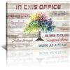 FajerminArt Albero Della Vita Quadri Moderni Con Cornice,Motivazionali Citazioni Quadro Moderno Team Motivazione Ufficio Poster Stampe da Parete Decorazioni da Parete Soggiorno Camera da Letto 30x40cm