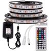 XUNATA Strisce LED RGB con Telecomando e Alimentatore, 12V 5050 Dimmerabile Sottopensile Nastri LED Retroilluminazione (Impermeabile, 1m)