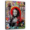 Printerland Quadro Moderno Banksy Monnalisa Quadri moderni soggiorno da Parete gioconda Stampa su tela Canvas Decorazione Murale muro Arredo Camera da letto Cucina (50x70 cm, 11)