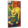 Printerland Quadro Moderno Verticale Matisse Gatto e pesci rossi Quadri moderni da Parete XXL grande Stampa su tela Canvas Decorazione Murale muro Soggiorno Arredo Camera letto Cucina (30x70 cm, Matisse)