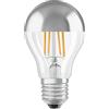 Osram PARATHOM® CLASSIC A Mirror 50 6.5W/2700K E27 - Lampade a LED a forma di pistone classica con corona a specchio
