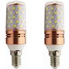 ANTYX 12V E14 LED Bulb Bulb 24V 10W 2835SMD 60ed AC/DC 12-40V for Camper Camper Marine, Solar Power Light And off Grid 2pcs / Lot (Colore : Bianco Caldo)