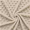 Generico Tessuto pile al metro 100 cm x 150 cm, tessuto pile goffrato, tessuti al metro, tessuti per cucire, tessuti e stoffe, stoffa per cucito (Beige)